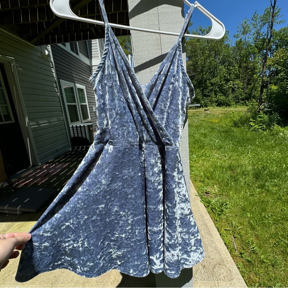 crushed velvet dress